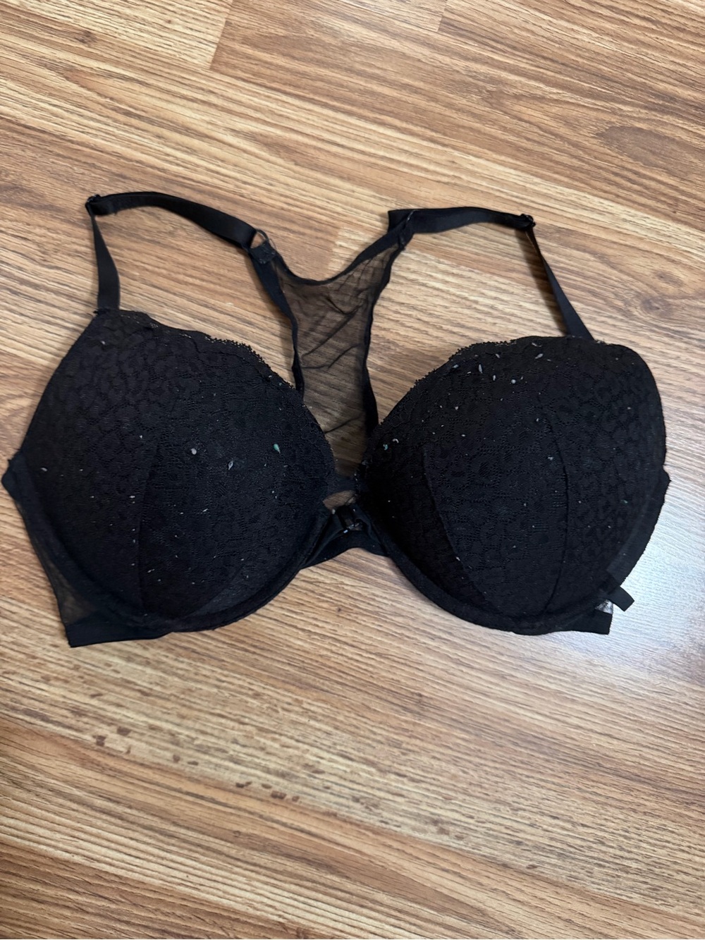 Victoria's Secret Black Lace Push-Up Bra